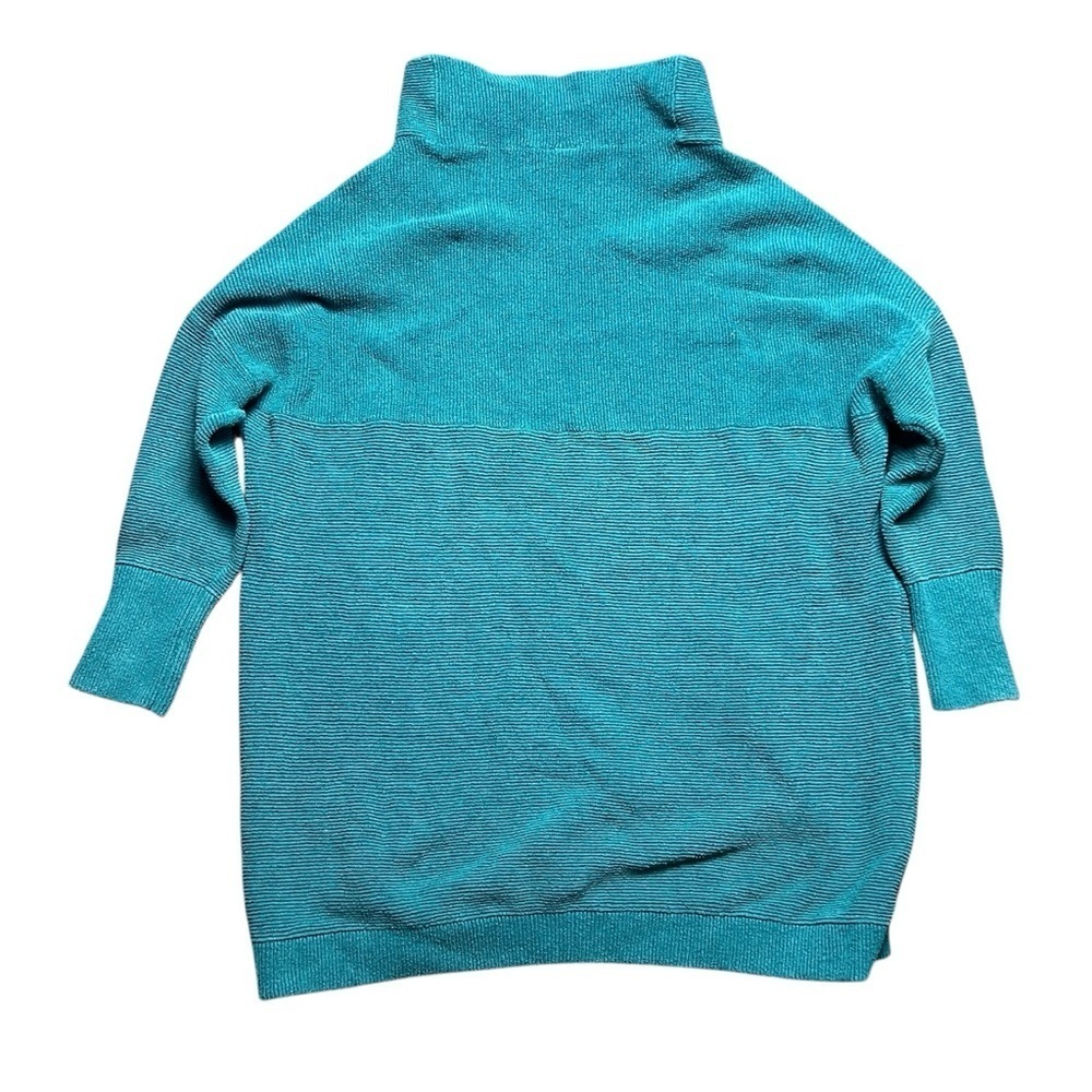 Free People Womens Ottoman Thick Slouchy Tunic Dress In Teal Blue Size M - Picture 4 of 7